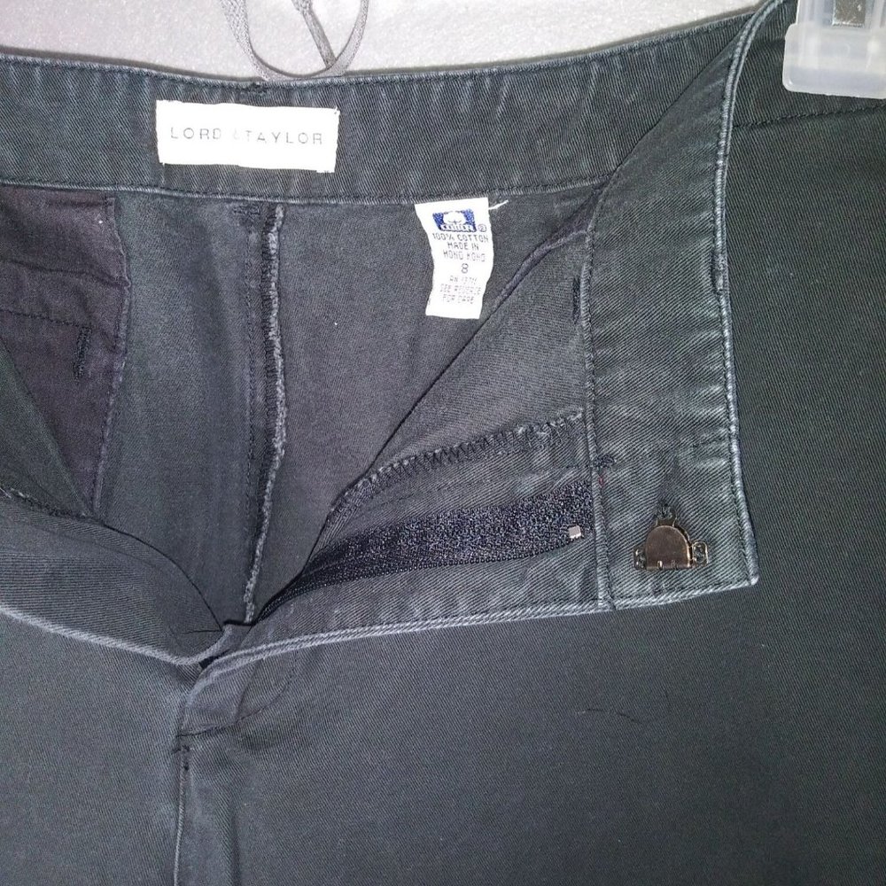 Lord & Taylor Wide Leg Black Women's Casual Pants Size 8 - Picture 5 of 5